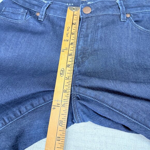Ann Taylor Loft Womens 28/6PCurvy Kick Crop Jeans Dark Wash Denim Petite - Picture 6 of 9